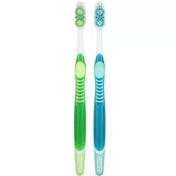 Oral-B, 3D White, зубная щетка Vivid, мягкая, 2 шт. В упаковке