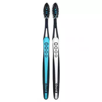 Oral-B, Угольная зубная щетка Pro-Flex, средний размер, 2 шт. В упаковке