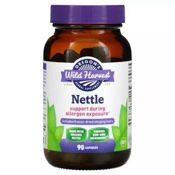 Oregon's Wild Harvest, Крапива, 90 вегетарианских капсул