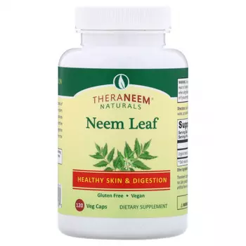 Organix South, TheraNeem Naturals, Лист ниима, 120 вегетарианских капсул