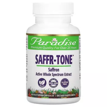 Paradise Herbs, Saffr-Tone, 60 вегетарианских капсул