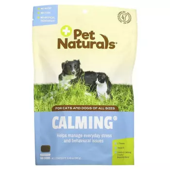 Pet Naturals of Vermont, добавка для собак и кошек, с успокаивающим эффектом, 160 жевательных таблеток, 240 г (8,46 унции)