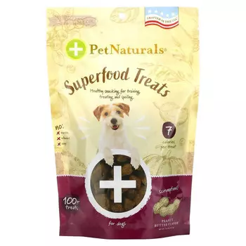 Pet Naturals of Vermont, Лакомство для собак из чудо-пищи, рецепт с арахисовым маслом, более 100 лакомств, 8,5 унц. (240 г)