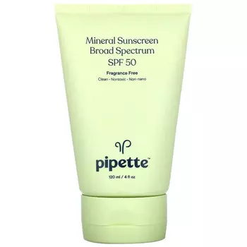 Pipette, минеральное солнцезащитное средство широкого спектра действия, SPF 50, 120 мл (4 жидк. унции)