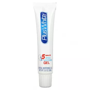 Plus White, 5-минутный отбеливающий гель, 56 г (2,0 унции)