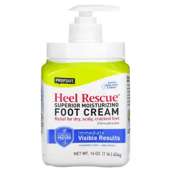 Profoot, Heel Rescue, превосходный увлажняющий крем для ног, без отдушек, 454 г (16 унций)