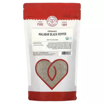 Pure Indian Foods, Органический черный перец малабар, 226 г (8 унций)