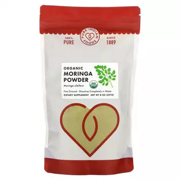 Pure Indian Foods, Органический порошок из моринги, 227 г (8 унций)
