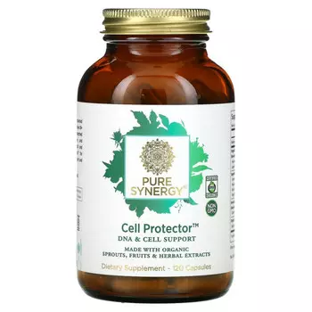 Pure Synergy, Cell Protector, средство для поддержки клеток и ДНК, 120 капсул
