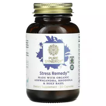 Pure Synergy, Средство от стресса, 60 капсул