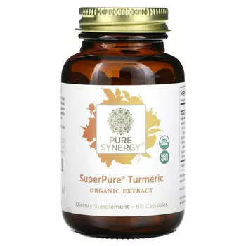 Pure Synergy, SuperPure, куркума, 60 капсул