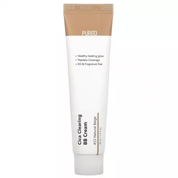 Purito, Cica, очищающий BB-крем, № 23, натуральный бежевый, 30 мл (1 жидк. Унция)