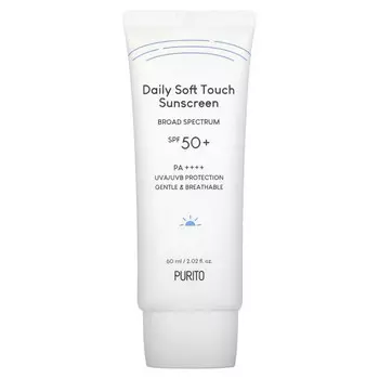 Purito, Daily Soft Touch, солнцезащитное средство, SPF 50+, PA ++++, 60 мл (2,02 жидк. Унции)