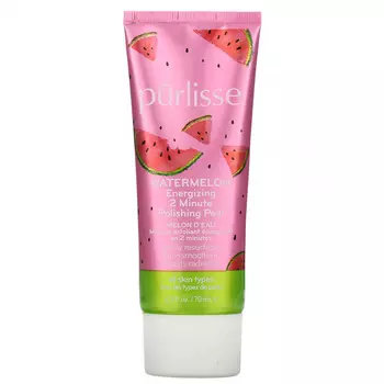 Purlisse, Watermelon, Energizing 2 Minute Polishing Peel, 2.5 fl oz (70 ml)