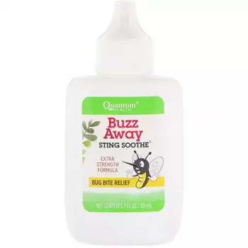 Quantum Health, Sting Soothe, облегчение при укусах насекомых, экстра-сильная формула, 1 унция (30 мл)