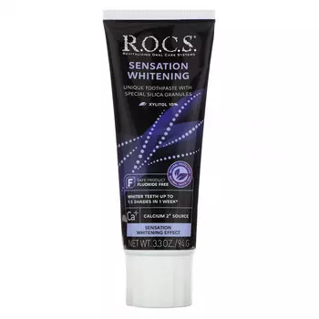 R.O.C.S., отбеливающая зубная паста с сенсационным эффектом, 94 г (3,3 унции)