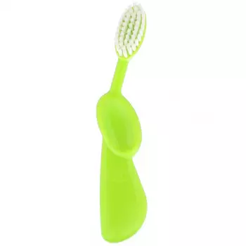 RADIUS, Kids Brush, зубная щетка для детей от 6 лет, сверхмягкая, для правшей, лаймово-зеленая, 1 шт.