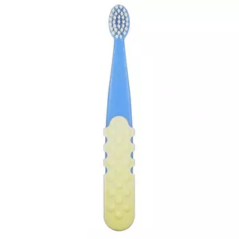 RADIUS, Totz Plus, зубная щетка, для детей от 3 лет, экстра мягкая, синежелтая, 1 шт.