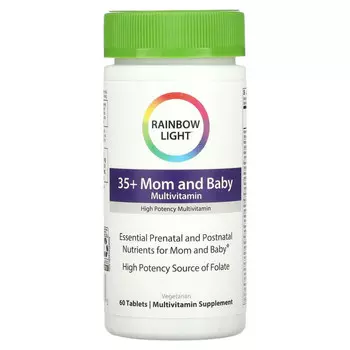 Rainbow Light, 35+ Mom & Baby, 60 таблеток