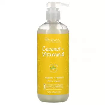 Renpure, Кокос и витамин E, увлажняющее и восстанавливающее гель для душа, 561 мл (19 жидк. Унций)