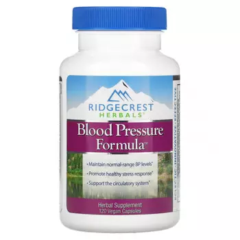 RidgeCrest Herbals, Blood Pressure Formula, 120 веганских капсул