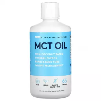 RSP Nutrition, чистое и эффективное питание, масло MCT, 945 мл (32 унции)