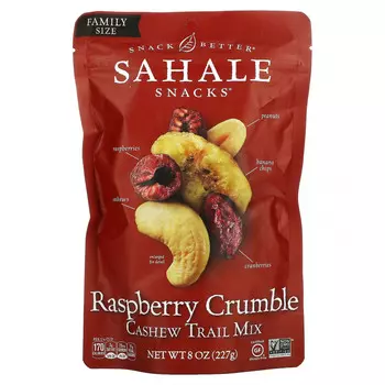 Sahale Snacks, малиновый крамбл, смесь сухофруктов, орехов и кешью, 227 г (8 унций)