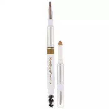 Sana, New Born, тушь и карандаш для бровей, оттенок B5 медовый коричневый, 1 шт.