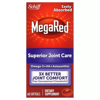 Schiff, MegaRed, превосходный уход за суставами, 60 мягких таблеток