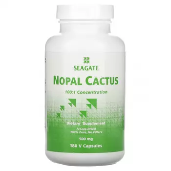 Seagate, кактус нопал, 500 мг, 180 вегетарианских капсул