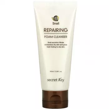 Secret Key, Восстанавливающая пенка для умывания Snail, 100 мл (3,38 жидк. Унции)