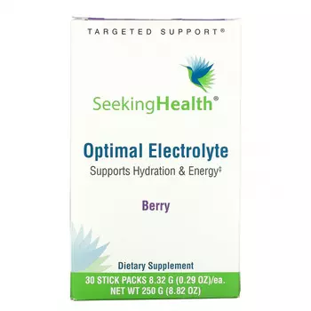 Seeking Health, Optimal Electrolyte, ягодный, 30 пакетиков в стиках по 8,32 г (0,29 унции)