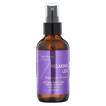 Seven Minerals, Расслабляющий спрей с магниевым маслом для ног, 118 мл (4 жидк. Унции)