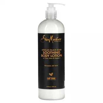 SheaMoisture, African Black Soap, успокаивающий лосьон для тела, 473 мл (16 жидк. Унций)