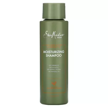 SheaMoisture, Для мужчин, увлажняющий шампунь, необработанное масло ши и масло мафуры, 444 мл (15,8 унции)