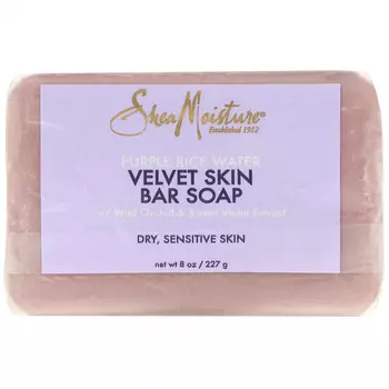 SheaMoisture, кусковое мыло с пурпурной рисовой водой для бархатной кожи, 227 г (8 унций)