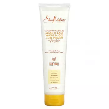 SheaMoisture, Make It Last Wash 'N Go Curl Primer, кокосовый крем, 305 мл (10,3 жидк. Унции)