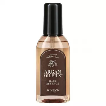 Skinfood, Фиксирующая эссенция для волос с аргановым маслом Argan Oil Silk Plus, 3,38 ж. унц. (100 мл)