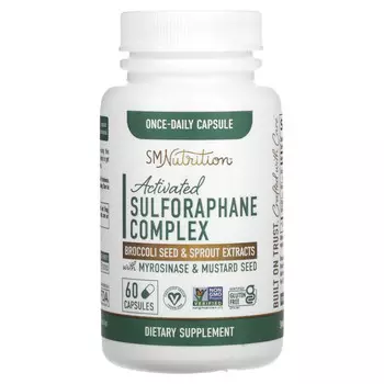 SMNutrition, Activated Sulforaphane Complex with Myrosinase & Mustard Seed , 60 Capsules