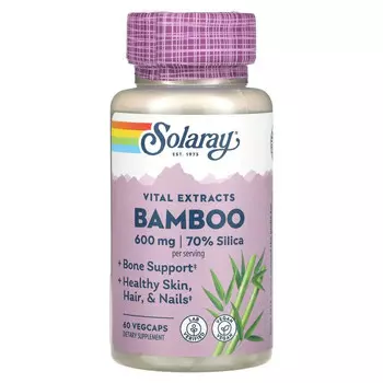 Solaray, Bamboo Stem Extract, 300 мг, 60 капсул VegCap
