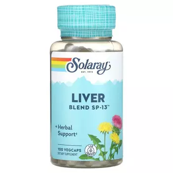 Solaray, Liver Blend SP-13, 100 Easy-To-Swallow Capsules