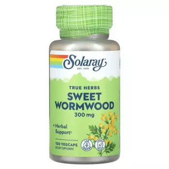Solaray, Полынь сладкая, 300 мг, 100 вегетарианских капсул