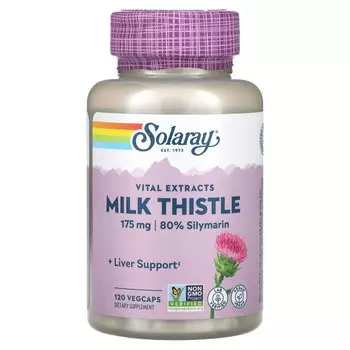 Solaray, Vital Extracts, Milk Thistle , 175 mg, 120 VegCaps