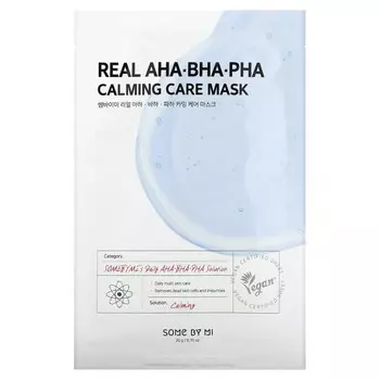 SOME BY MI, Успокаивающая и успокаивающая косметическая маска с АГК, БГК и ПГК, 1 шт., 20 г (0,7 унции)