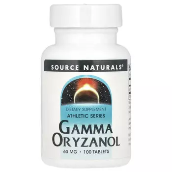 Source Naturals, Athletic Series, гамма-оризанол, 60 мг, 100 таблеток