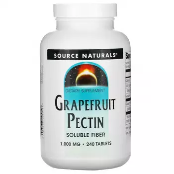 Source Naturals, грейпфрутовый пектин, 1000 мг, 240 таблеток