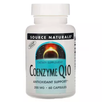 Source Naturals, коэнзим Q10, 200 мг, 60 капсул