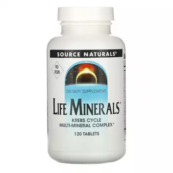 Source Naturals, «Микроэлементы жизни» без железа, 120 таблеток