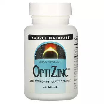 Source Naturals, OptiZinc, цинк, 240 таблеток