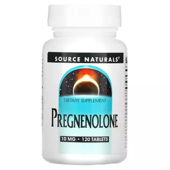 Source Naturals, Прегненолон, 10 мг, 120 таблеток